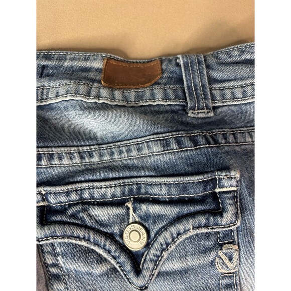 Vigoss Jeans Boot Cut Denim Jeans Women's Size 14 Distressed - Picture 9 of 9